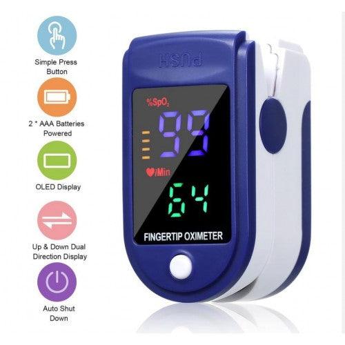 Fingertip Pulse Oximeter & Blood Oxygen Saturation Monitor Home Use
