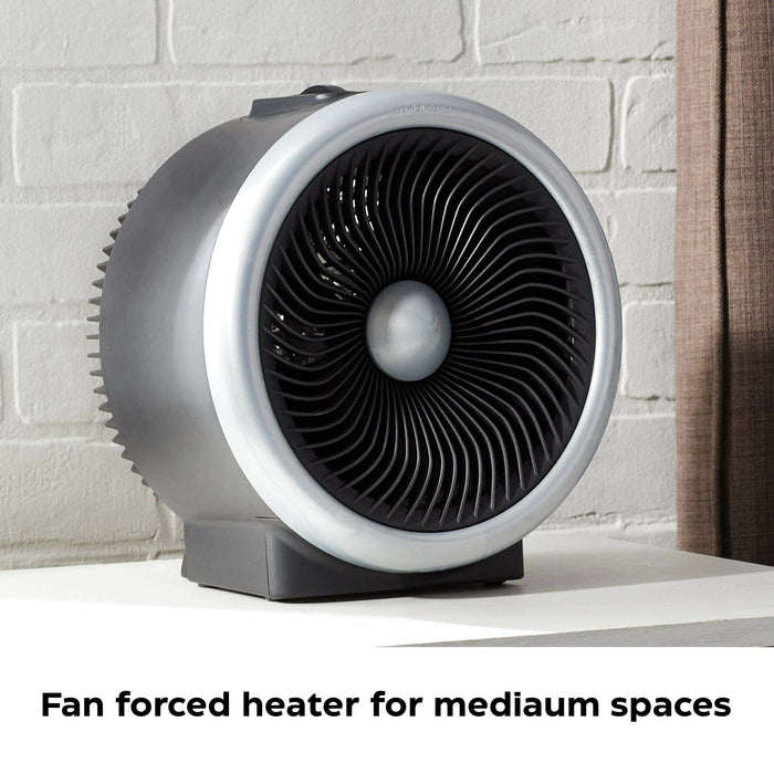 NOMA Turbo Mechanical Utility Space Fan Heater, 1500W, Black - Open Box