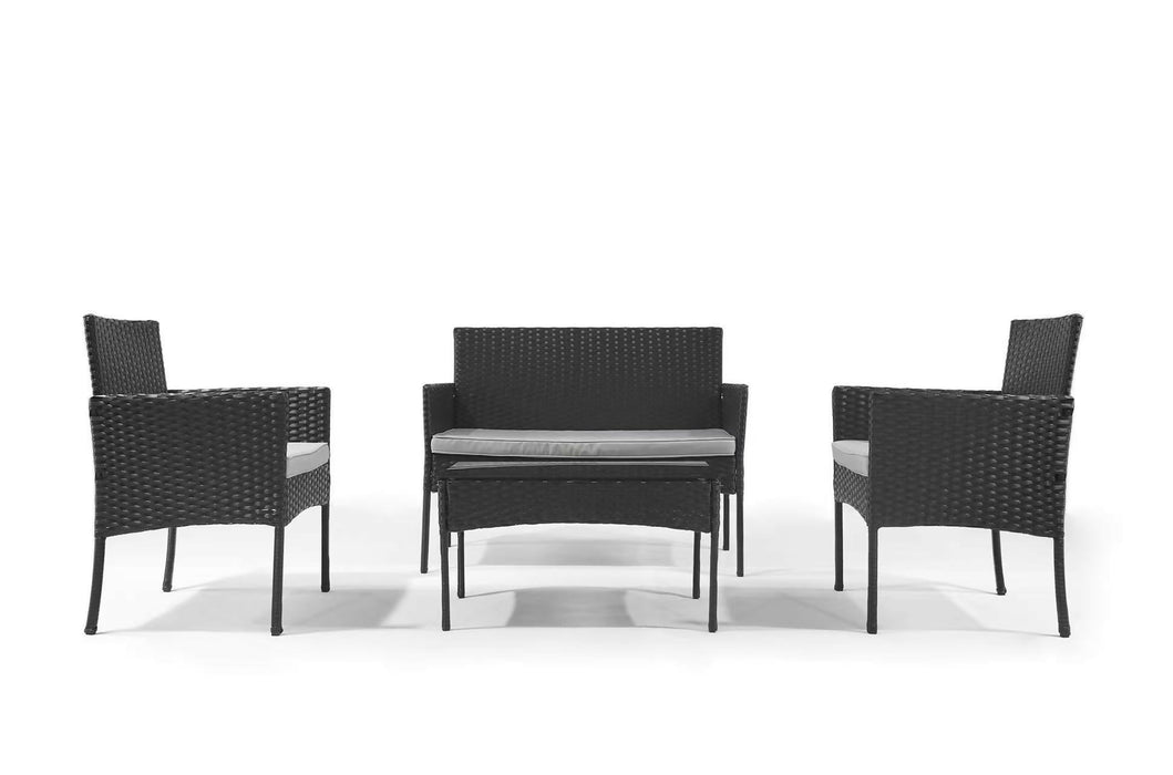 4-Piece Small Patio Sofa Set, for Balcony, Deck