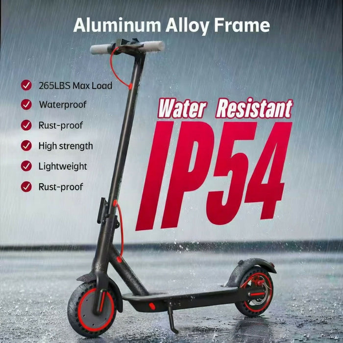 Electric Scooter for Adults, 350W Foldable Commuter E Scooter with App Control, 8.5" Honeycomb Tires, Dual Brakes, 10.4Ah Battery, Up to 30 km/h, Black