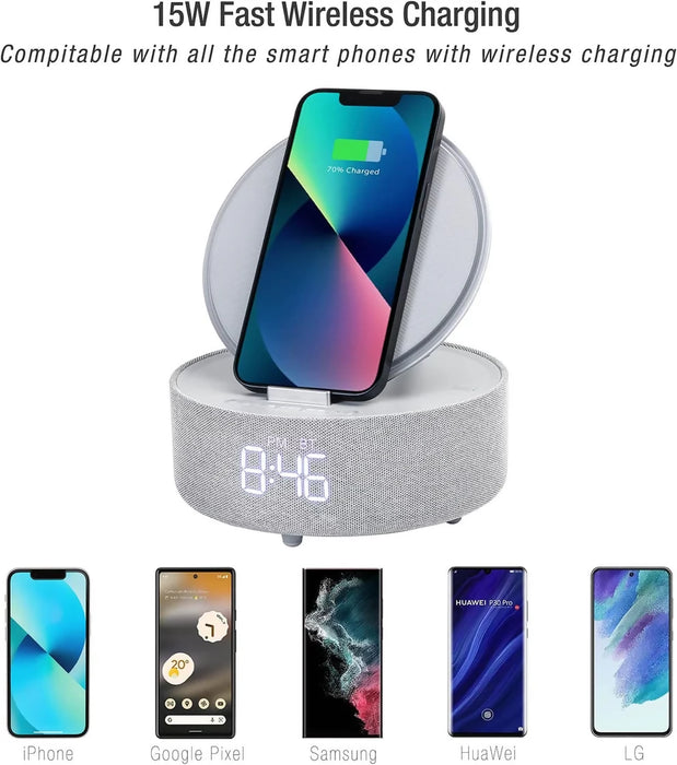 Icon 最佳無線充電器帶揚聲器 + LED 燈 5合1