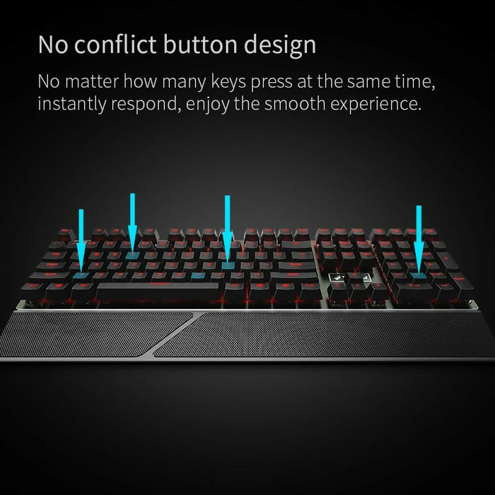 Rapoo VPRO V810 Backlit Mechanical Gaming Keyboard with Adjustable breathing light USB Wired Illuminated Computer Keyboard