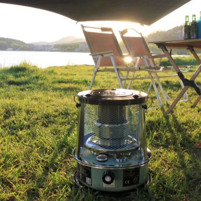 5.2L Kerosene Stove Designed For Outdoor Camping, Ice Fishing, And Home Heating, Offering Dual-Purpose Use For Heating And Cooking