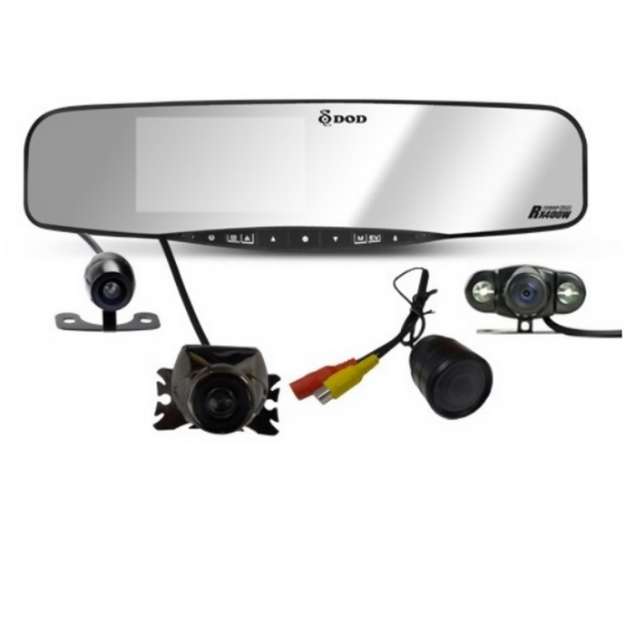 DOD Rearview mirror camera with GPS - RX400W