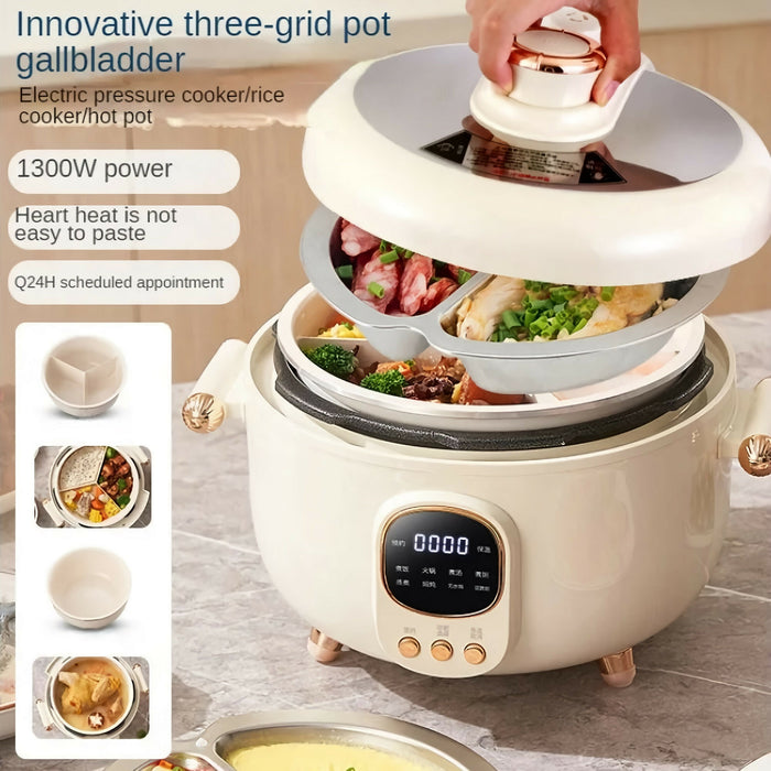 INTEXCA 4公升多功能電壓力鍋（1000W｜LED 顯示｜不黏內膽）