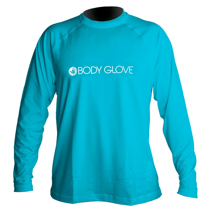 Body Glove Long Raglan Sleeve Loose Fit Rashguard Swimwear Blue