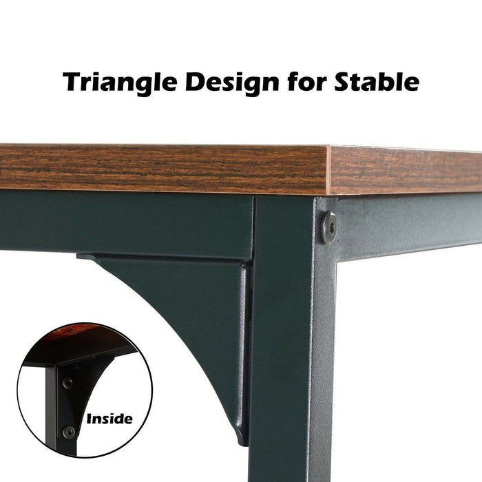 L Shaped Computer Desk 66-Inch Reversible Corner Office Desk with CPU Stand, Metal Frame, Wood Grain Top, Adjustable Feet Home Office, Gaming, Study Workstation