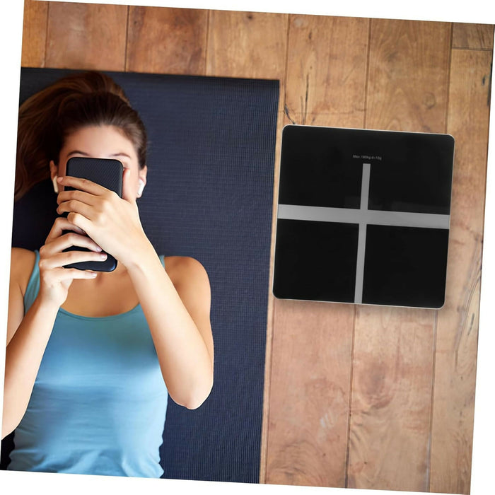 電子體重磅 180kg 強化玻璃 高精準家用磅｜Digital Weight Scale with Tempered Glass Platform High-Accuracy Sensors, Slim Modern Design, Easy-Read Display Home Fitness & Daily Weight Tracking Scale