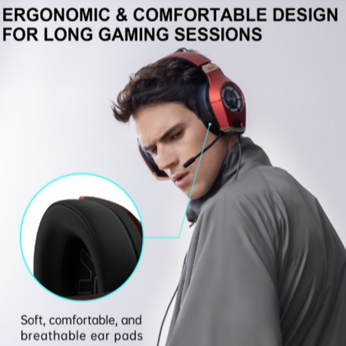 HECATE by Edifier GX Hi-Res Wired Gaming Headphones with Microphone - ENC Noise Cancelling - 50mm Driver