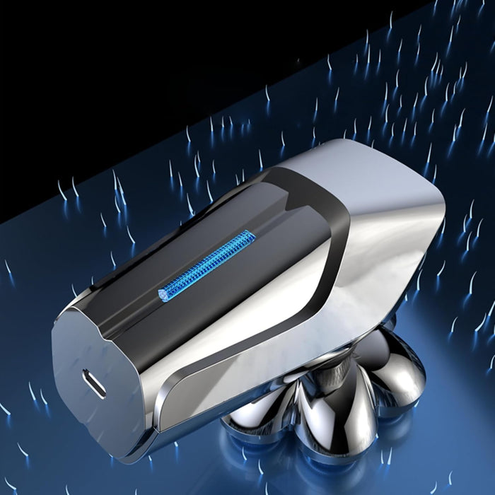 7D Head Shaver Detachable, 6-IN-1 Electric Razor LCD Display Skull Shaver for Bald Men 3 Speeds, IPX7 Waterproof Wet/Dry Electric Rotary Shaver Grooming Kit for Hair,Beard,Face Rechargeable