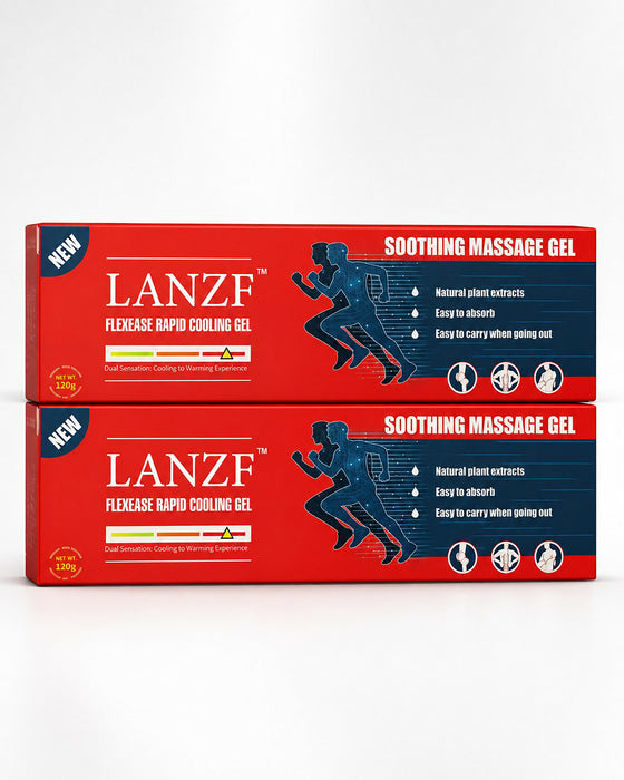 2-PACK Soothing Massage Gel 120g Cooling Topical Massage Gel with Plant Extracts Easy Absorb Texture Portable Body Massage Gel for Shoulders, Back, Waist, Legs, Arms & Daily Use
