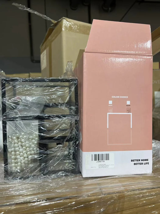 ICON BEST 化妝品收納盒，方形，玻璃