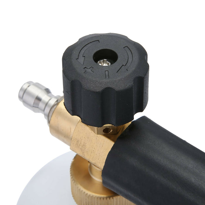 MATCC Adjustable Snow Foam Cannon 1L – Pressure Washer Foam Gun with 1/4” Quick Connect, Thick Foam Car Wash Sprayer (1000–3000 PSI)
