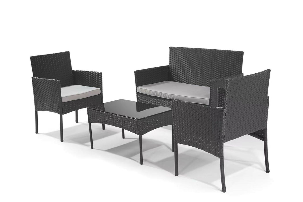 4-Piece Small Patio Sofa Set, for Balcony, Deck