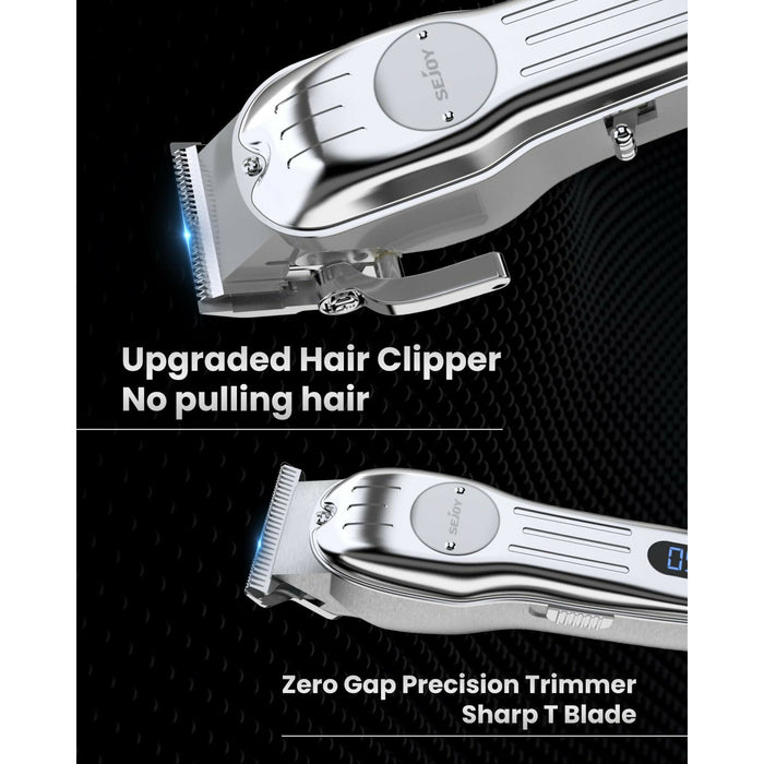 Cordless Hair Clipper and T-Blade Trimmer Set, Gold