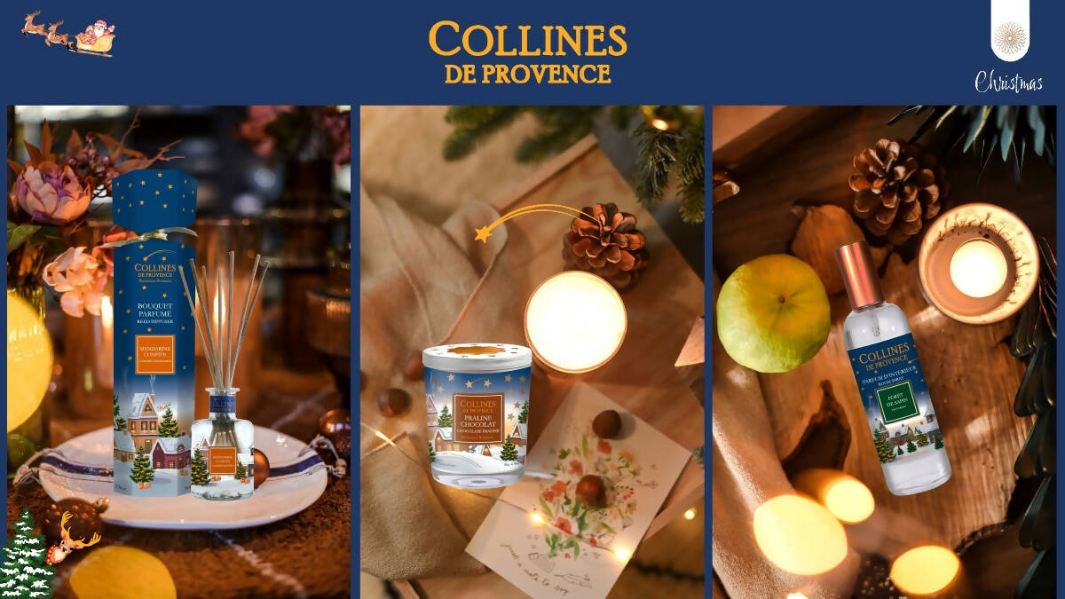 X'mas Collection - Room Spray 50ml + Starry Sky Scented Candle 75g Gift Box 法國家居香薰噴霧+香薰蠟燭(聖誕星星閃亮系列) 禮盒裝