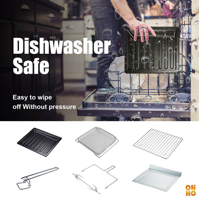 OHHO 14合1大容量对流式不锈钢空气炸锅 14-in-1 S/S Air Fryer Convection Oven 15L