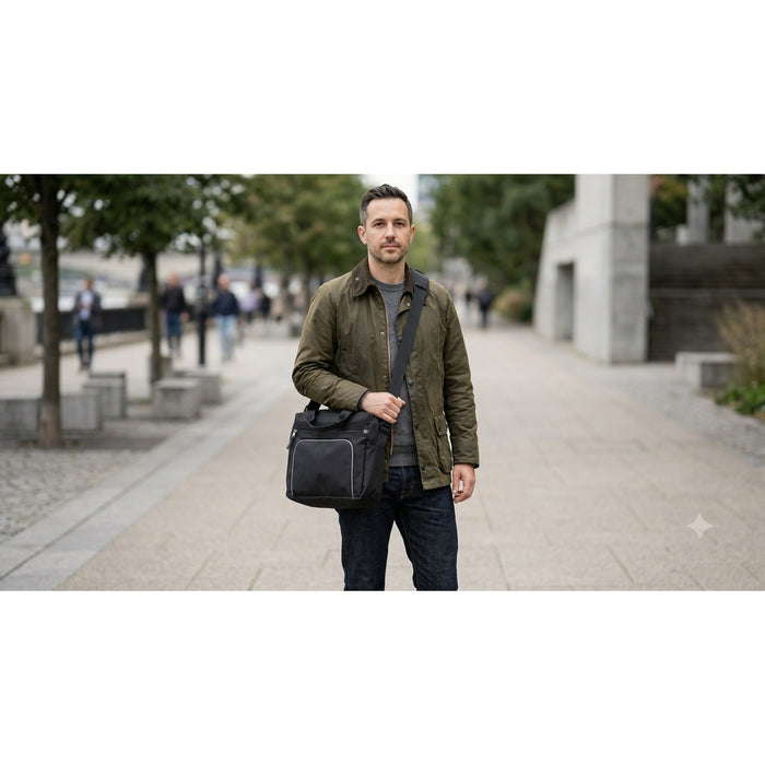 Business Messenger Bag, Slim Shoulder Bag, 44 x 30 cm, Travel
