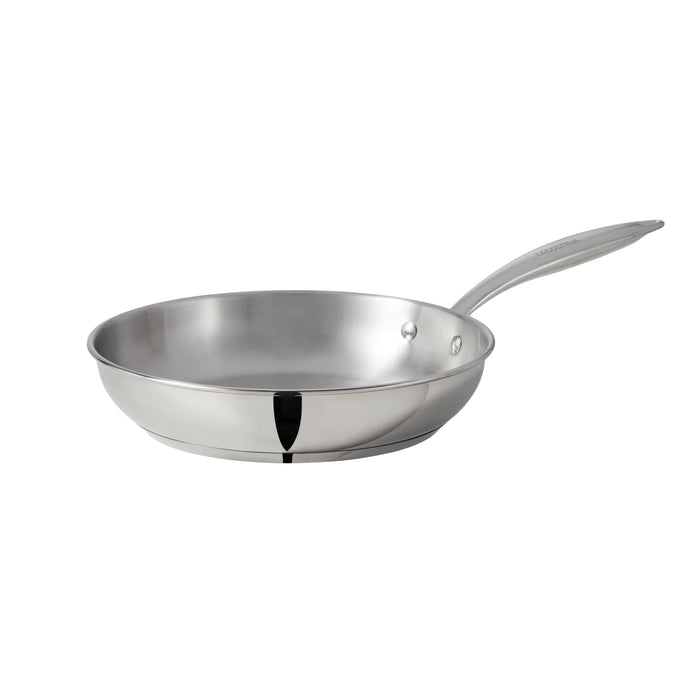 Lagostina OPERA 10.2 吋不鏽鋼煎鍋，銀色 - 重型 18/10，洗碗機及烤箱安全