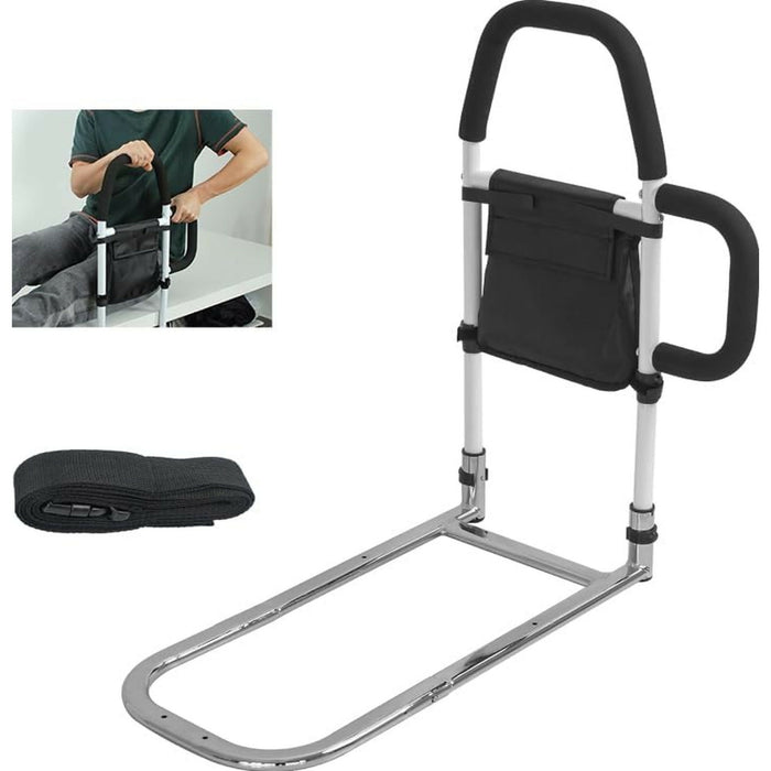 可調節雙扶手長者床邊輔助扶手｜Bed Assist Rail with Dual Handles & 173” Safety Strap