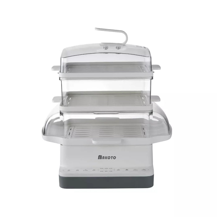 MAKOTO 多功能電蒸鍋 家用三層多功能可預約蒸鍋 | 3-tier Multi-purpose Steamer | 800W