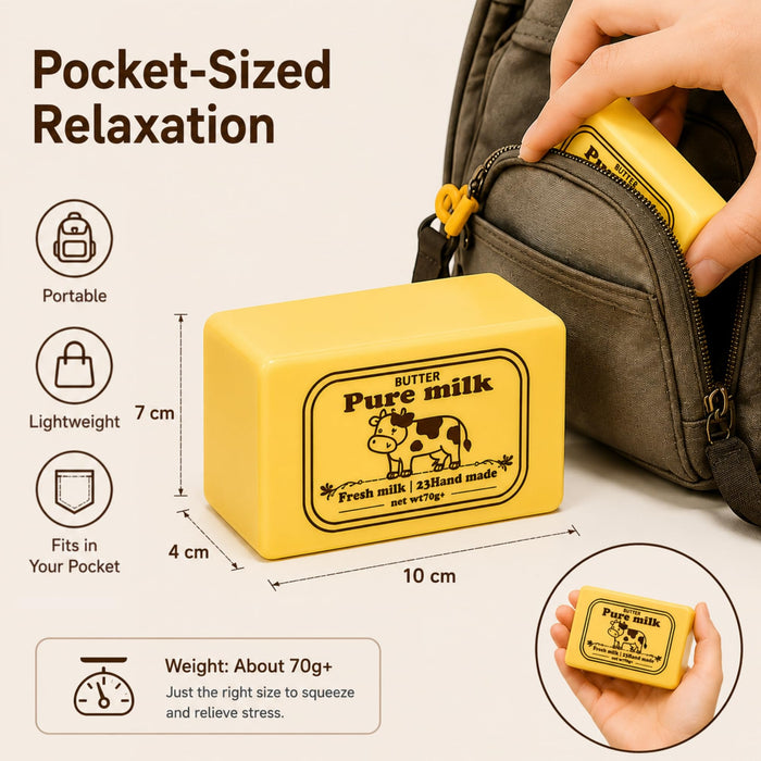 Slow Rising Butter Squishy, Soft Sensory Fidget Toy, 10 cm