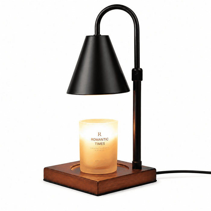 Candle Warmer Lamp, Timer, Dimmer, Adjustable Height, Black