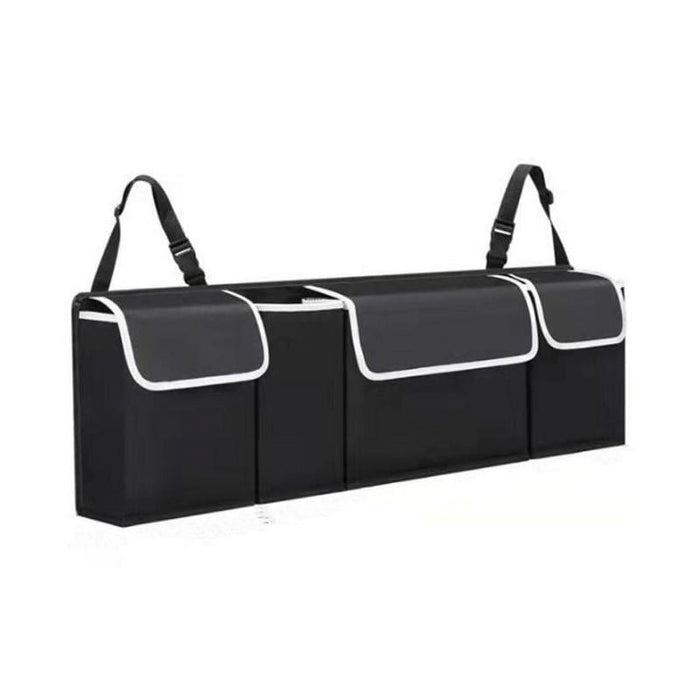 Car Trunk Organizer 4 Compartments Foldable, 90 cm Black
