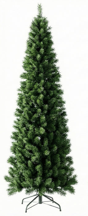 Artificial Christmas Tree Full Green PVC Holiday Tree with Metal Stand Easy Assembly, Realistic Pine Look 205cm / 6.7FT for Home, Living Room, Office Décor