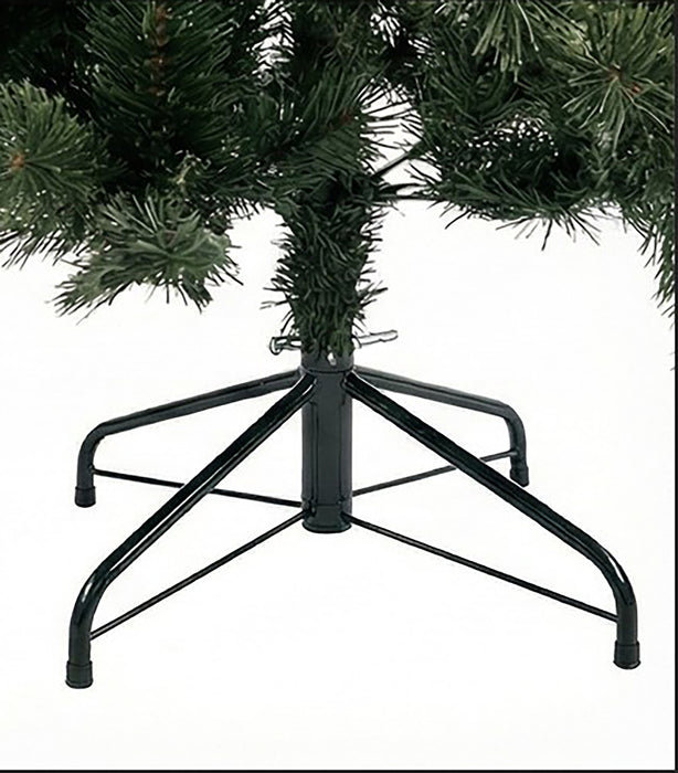 Artificial Christmas Tree Full Green PVC Holiday Tree with Metal Stand Easy Assembly, Realistic Pine Look 205cm / 6.7FT for Home, Living Room, Office Décor