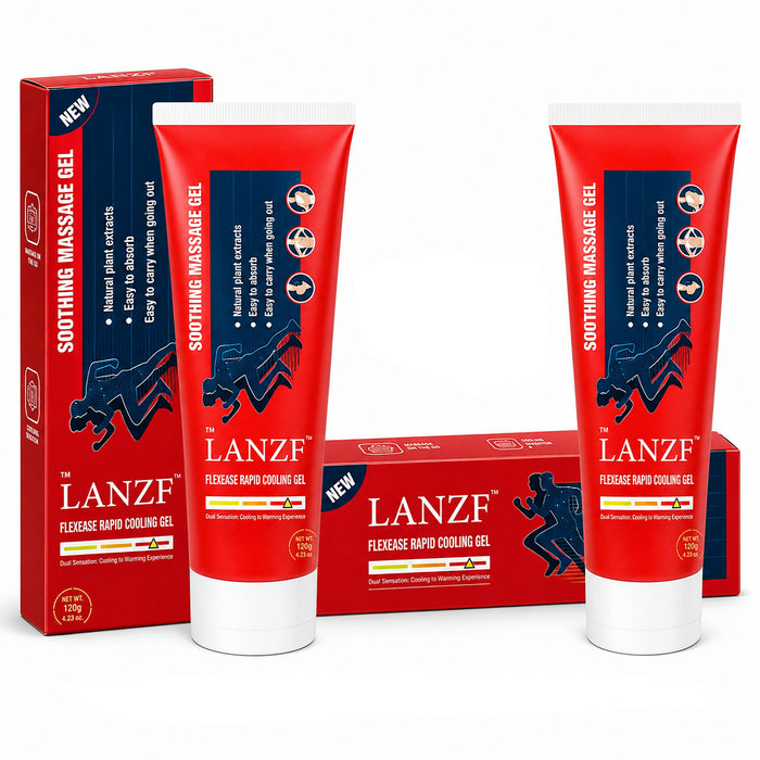 2-PACK Soothing Massage Gel 120g Cooling Topical Massage Gel with Plant Extracts Easy Absorb Texture Portable Body Massage Gel for Shoulders, Back, Waist, Legs, Arms & Daily Use