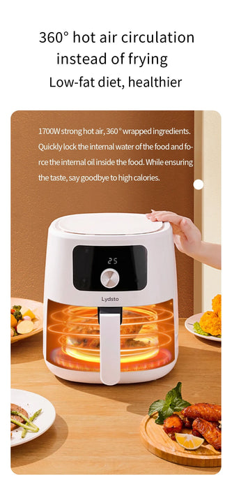 Xiaomi Youpin Lydsto Air Fryer 5L Oil Free Air Fryer with Touch Screen Smart APP
