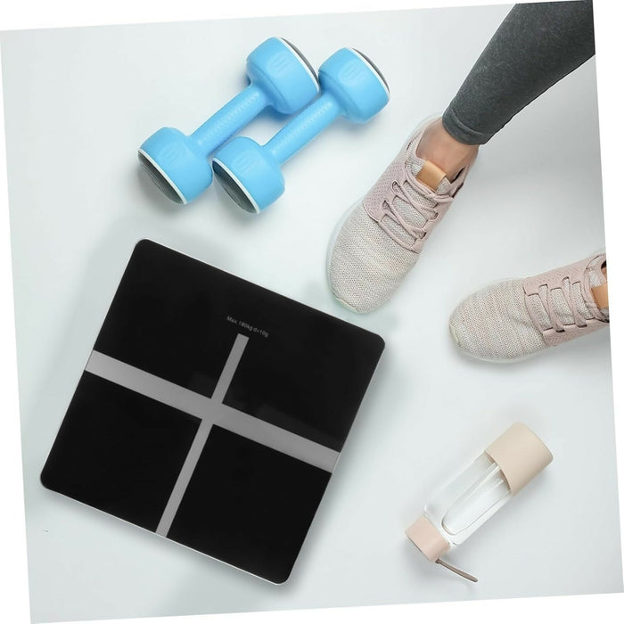 電子體重磅 180kg 強化玻璃 高精準家用磅｜Digital Weight Scale with Tempered Glass Platform High-Accuracy Sensors, Slim Modern Design, Easy-Read Display Home Fitness & Daily Weight Tracking Scale