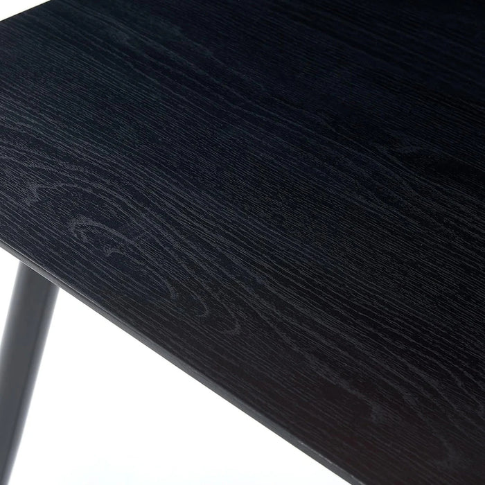 Dining Table, Black MDF Top, Metal Legs, 47.25 in, Seats 4