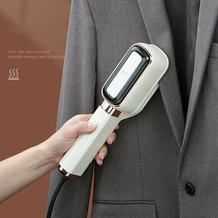 Portable Handheld Garment Steamer Iron, 2-in-1 Travel Clothes Steamer with 180° Rotating Handle, Ceramic-Coated Panel, Compact 609g Design, Dry & Steam Iron for Home and Travel,Thoughtful Mother's Day Gift for Her