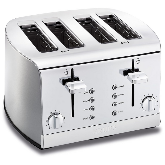 KRUPS KH734D51 簽名款 4 片不鏽鋼烤麵包機