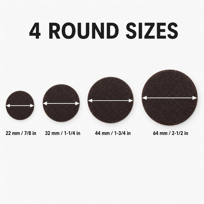 Felt Furniture Pads, 56-Piece Round Self-Adhesive Floor Protectors