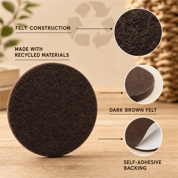 Felt Furniture Pads, 56-Piece Round Self-Adhesive Floor Protectors