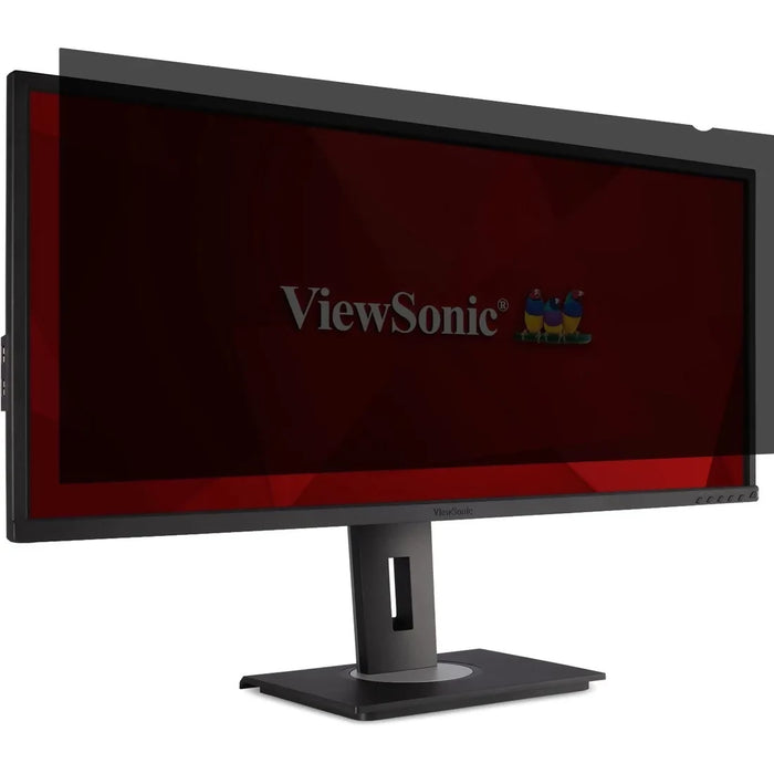 （開箱）ViewSonic VP-PF-3400 – 隱私過濾器螢幕保護貼透明，黑色