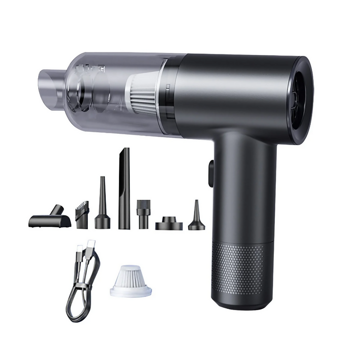 Portable Car Mounted Vacuum Cleaner Wireless Charging For Car Use High Suction Power Powerful Small Handheld Mini For Household Use, and For Pets