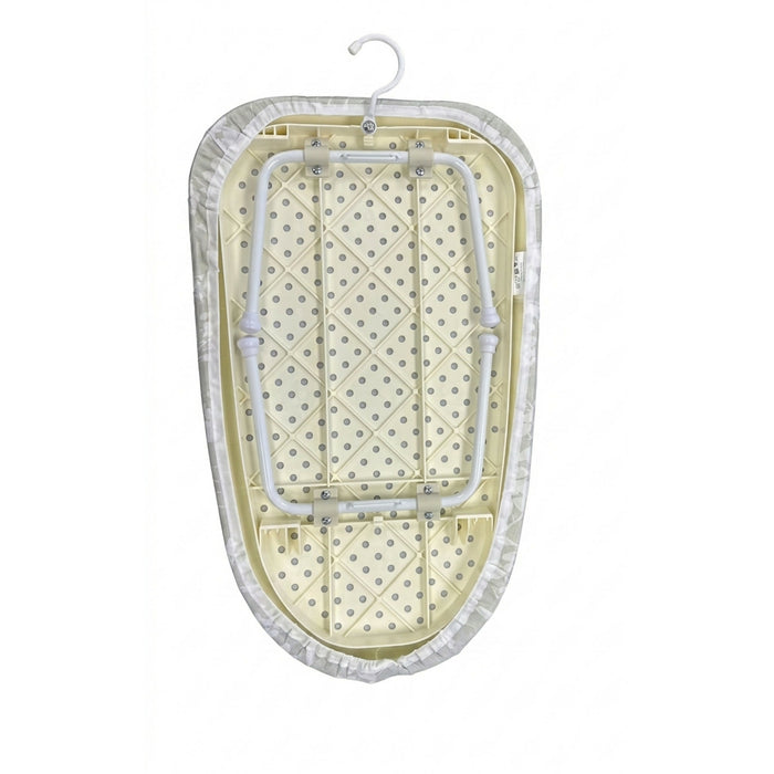 Tabletop Ironing Board with Foldable Legs & Hanging Hook Floral Padded Mini Ironing Board, 60 x 36 x 19 cm Compact Ironing Surface for Small Spaces, Dorms & Quick Touch-Ups