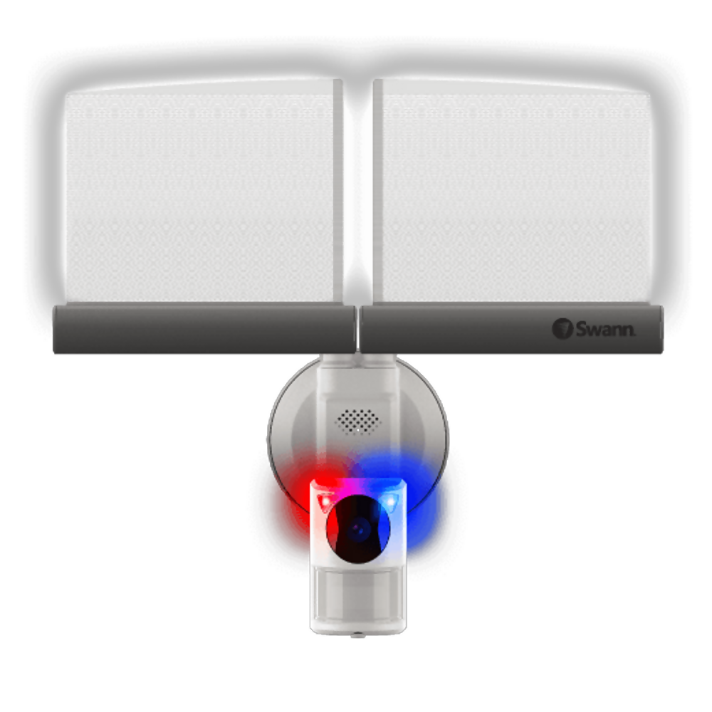 Swann Slimline Floodlight Security Camera 1080p with Sisecurity