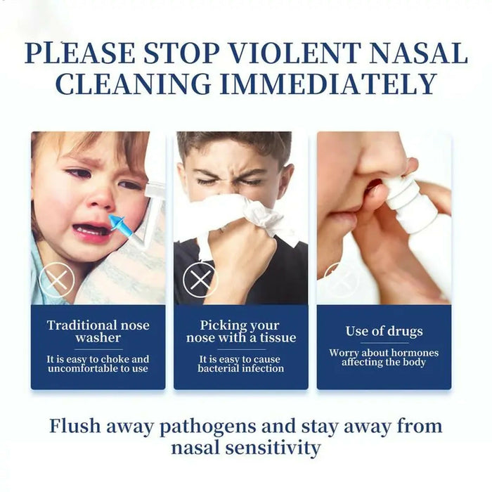 Nasal Care Spray Gentle Nasal Moisturizing Spray with Easy-Use Nozzle, 30ml Portable Nose Care Mist for Daily Nasal Hygiene, Home, Office, Travel & Seasonal Dryness Care