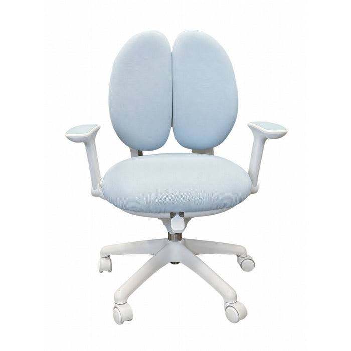 Kids Ergonomic Study Chair, Height Adjustable, Dual Back Support, Blue