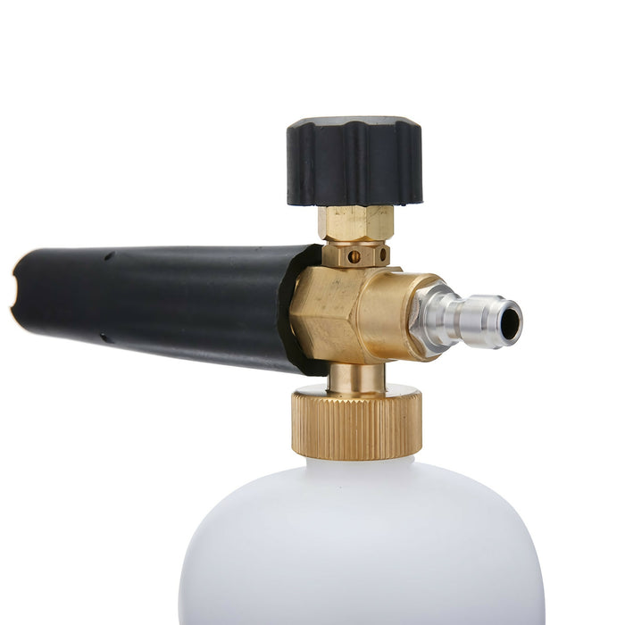 MATCC Adjustable Snow Foam Cannon 1L – Pressure Washer Foam Gun with 1/4” Quick Connect, Thick Foam Car Wash Sprayer (1000–3000 PSI)