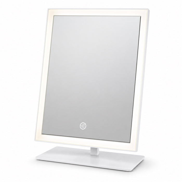 12-Inch LED Makeup Mirror, 3 Light Modes, Dimmable, 10X, White