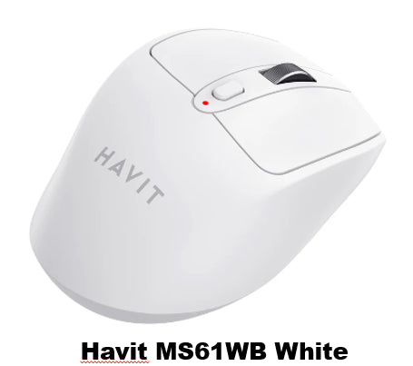Havit MS61WB 無線雙模滑鼠 Wireless Dual-Mode Mouse – 白 White