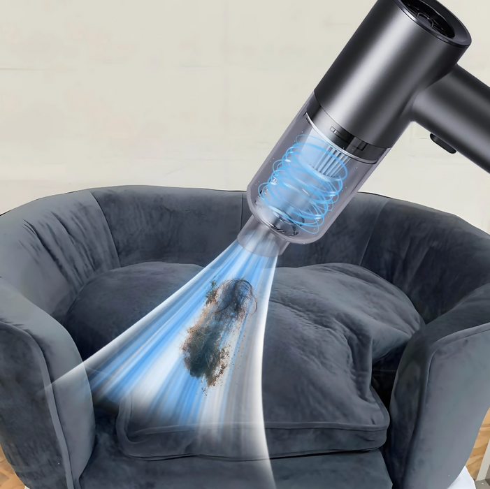 Portable Car Mounted Vacuum Cleaner Wireless Charging For Car Use High Suction Power Powerful Small Handheld Mini For Household Use, and For Pets