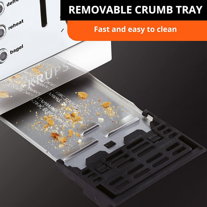 KRUPS KH734D51 簽名款 4 片不鏽鋼烤麵包機