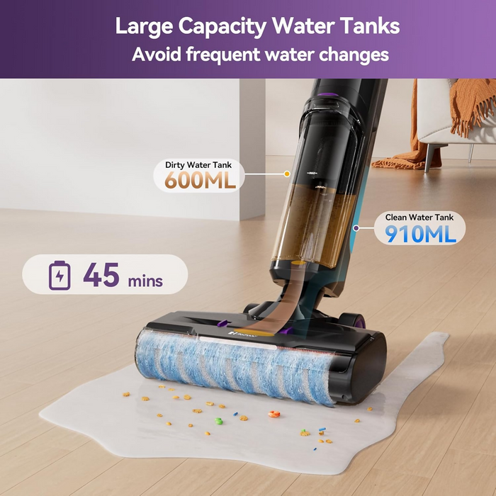 Cordless All-in-One Multi-Surface Cleaner, Vacuum & Wash at the Same Time